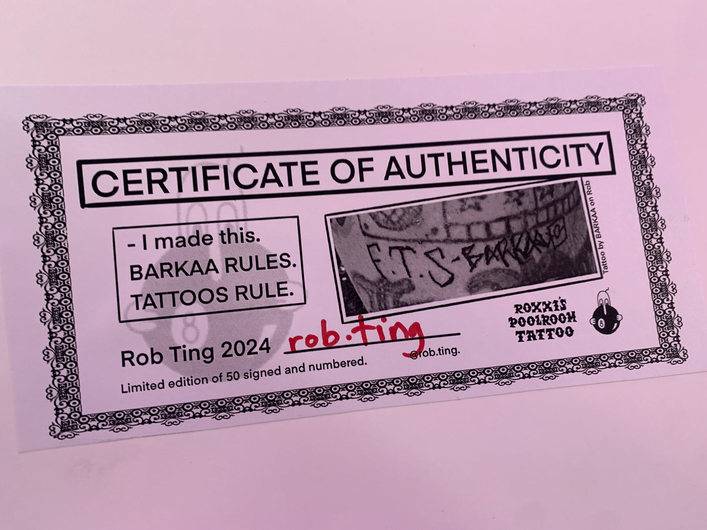 Rob Ting x Barkaa flash print A3