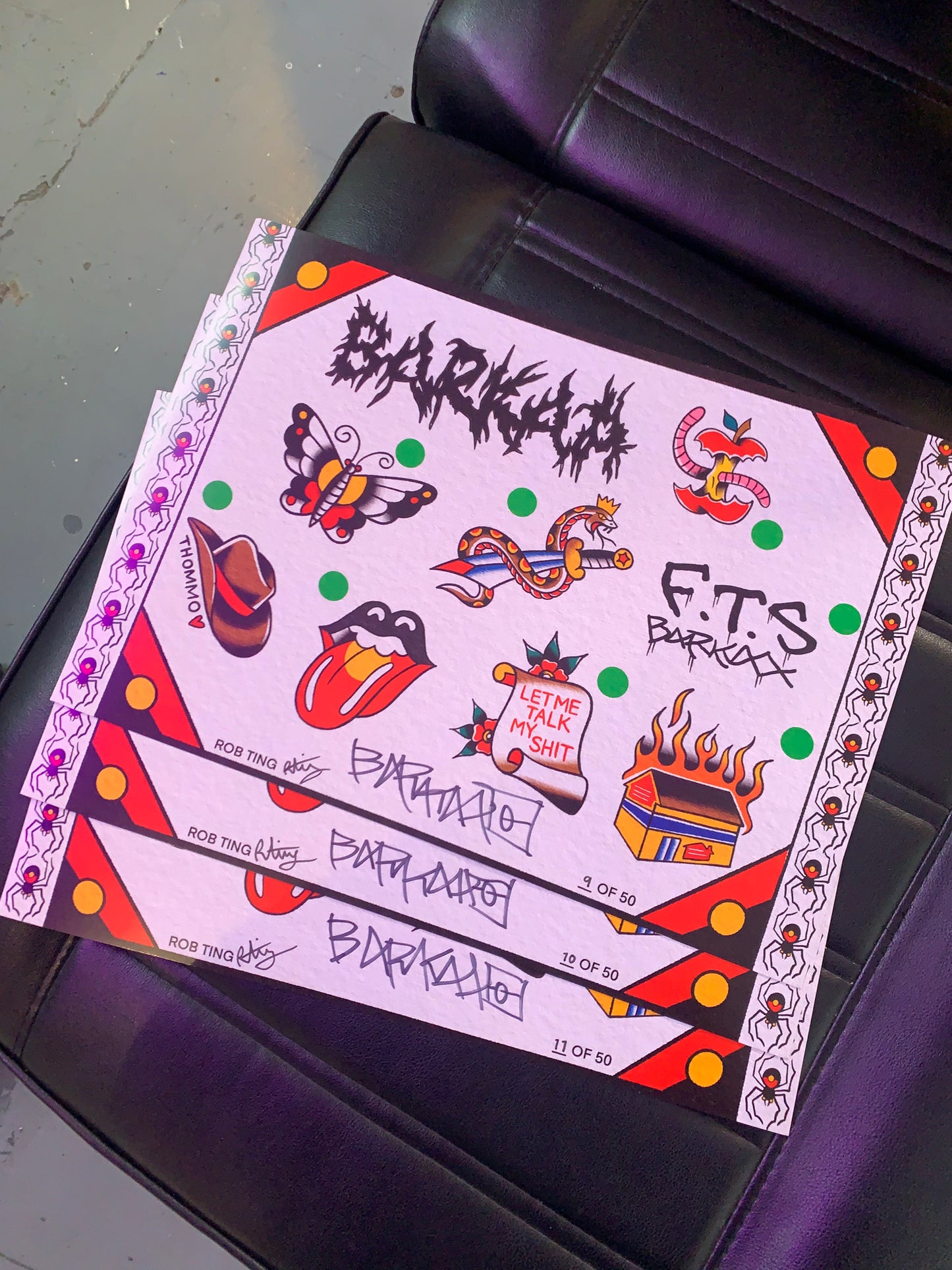 Rob Ting x Barkaa flash print A3